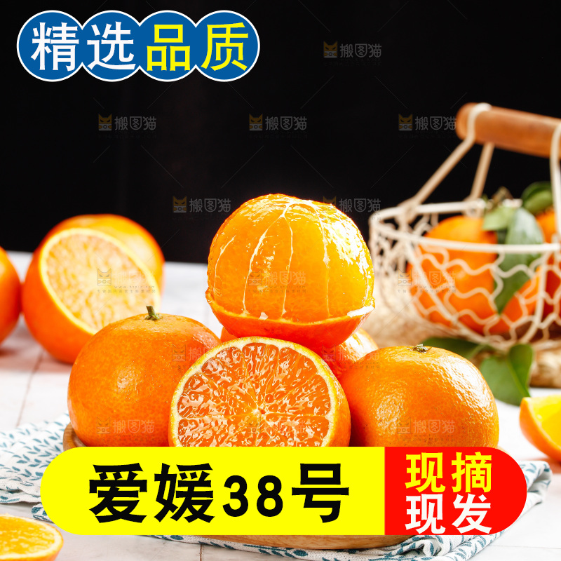 浅底上的爱媛果冻橙