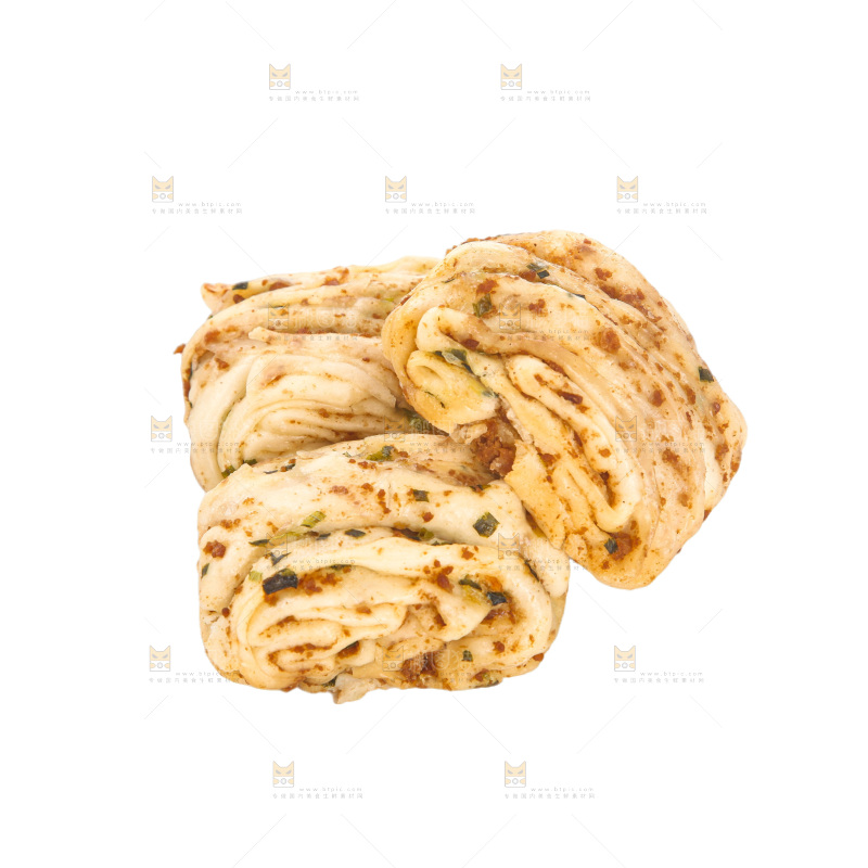 白底上的花卷