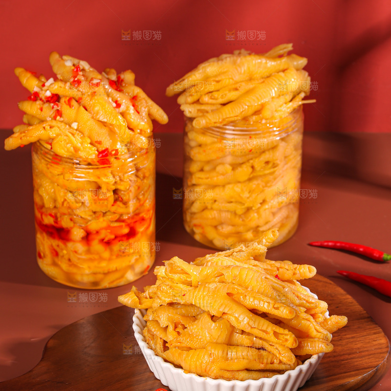 深底上的无骨鸡爪