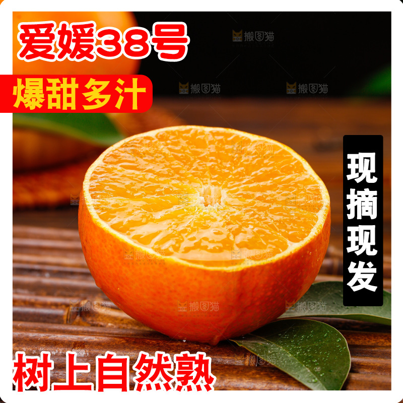 深底上的爱媛果冻橙