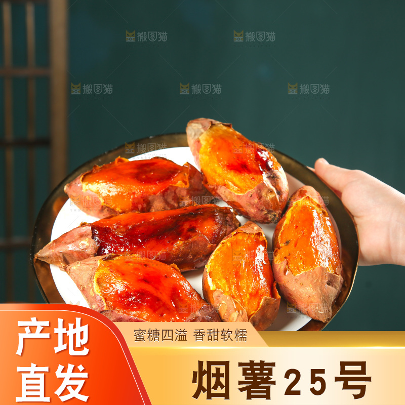 浅底上的烤烟薯