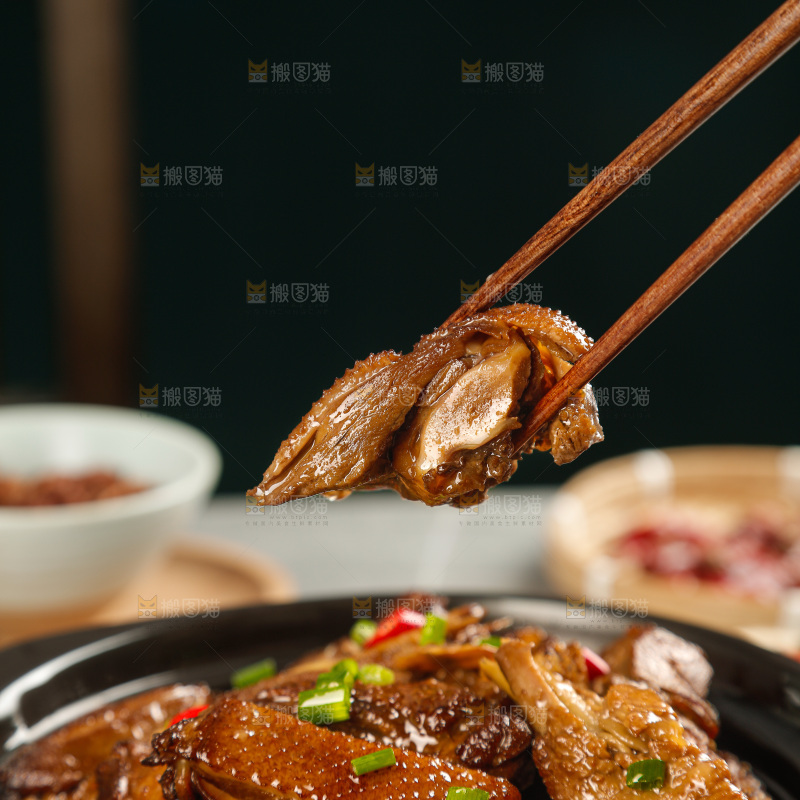 深底上的炖鹅肉