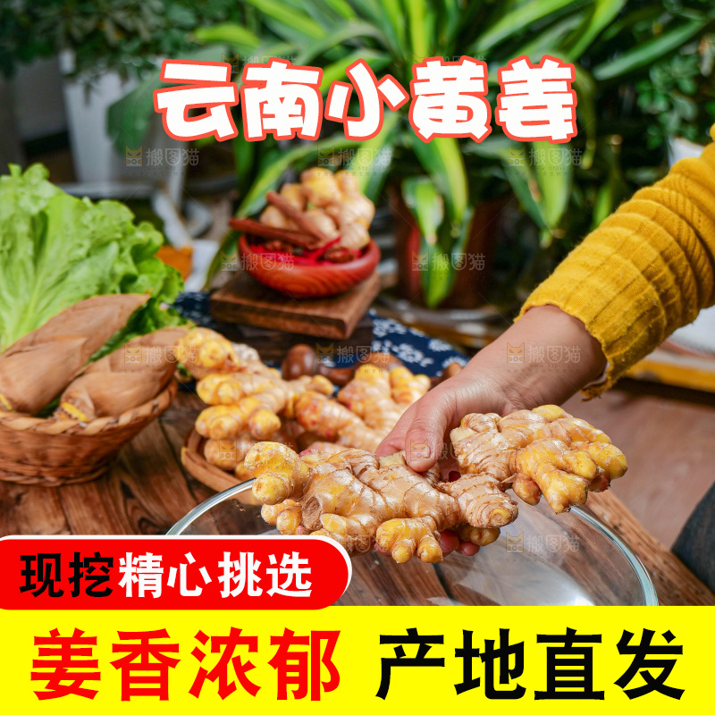 木底上的黄姜沫