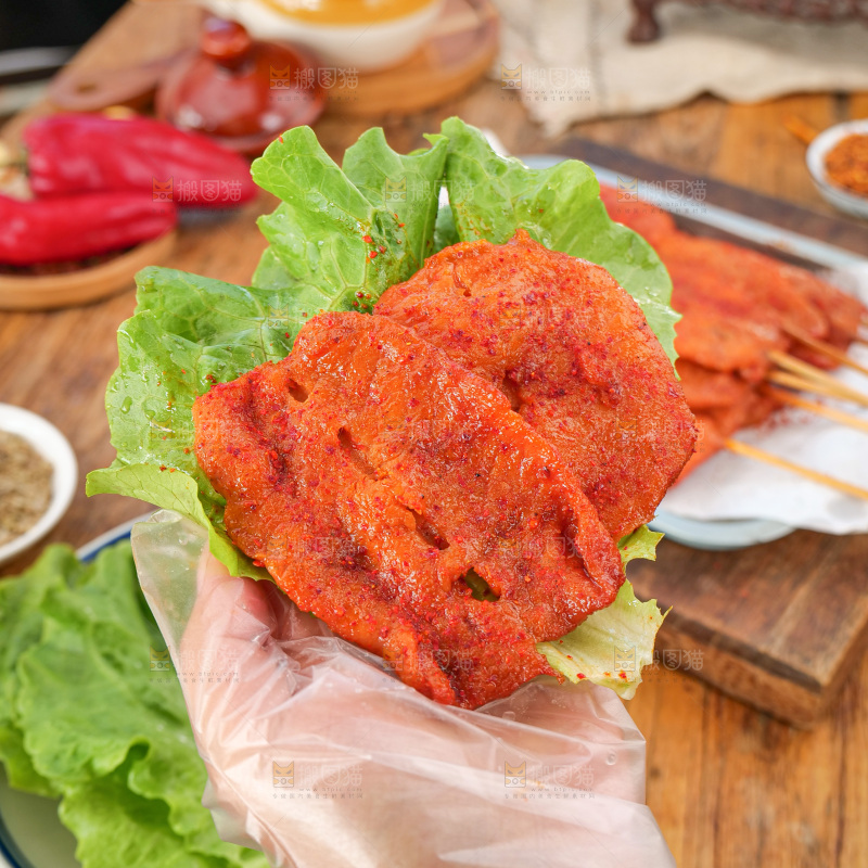 烤好的里脊肉