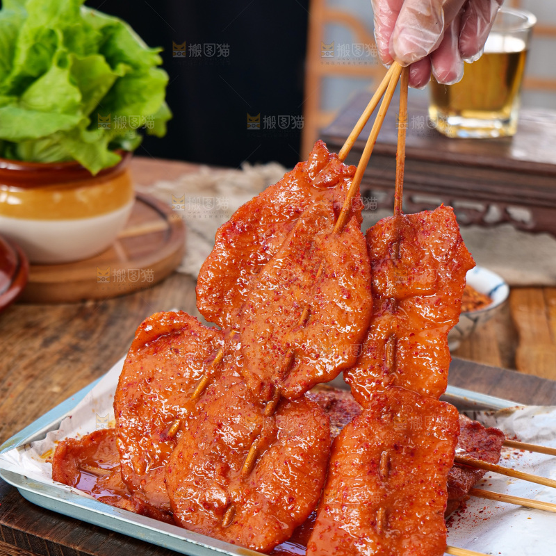 烤好的里脊肉