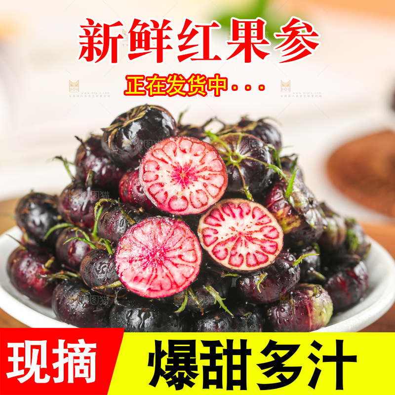 浅底上的红果参