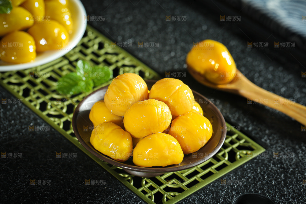 深底上的板栗仁