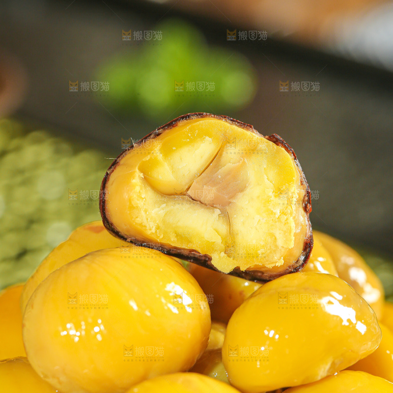 深底上的板栗仁