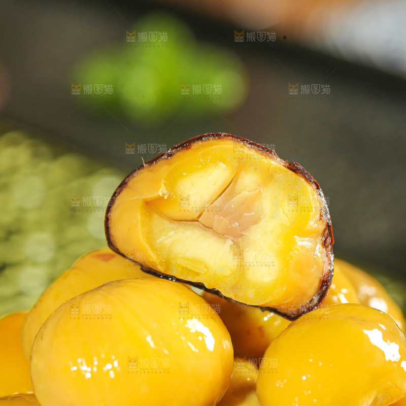 深底上的板栗仁