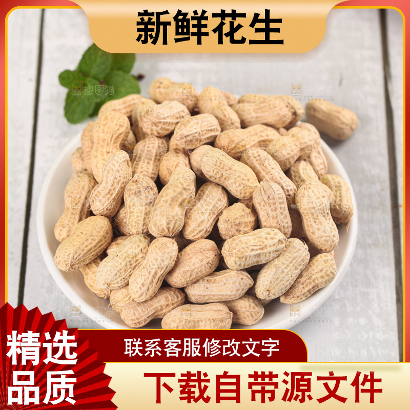 浅底上的生花生