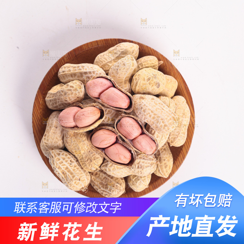 白底的生花生