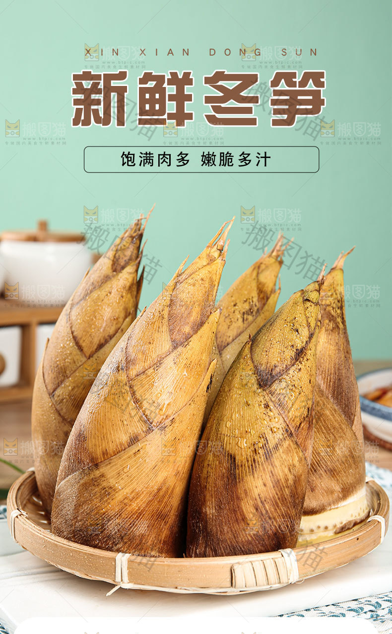 新鲜冬笋详情页