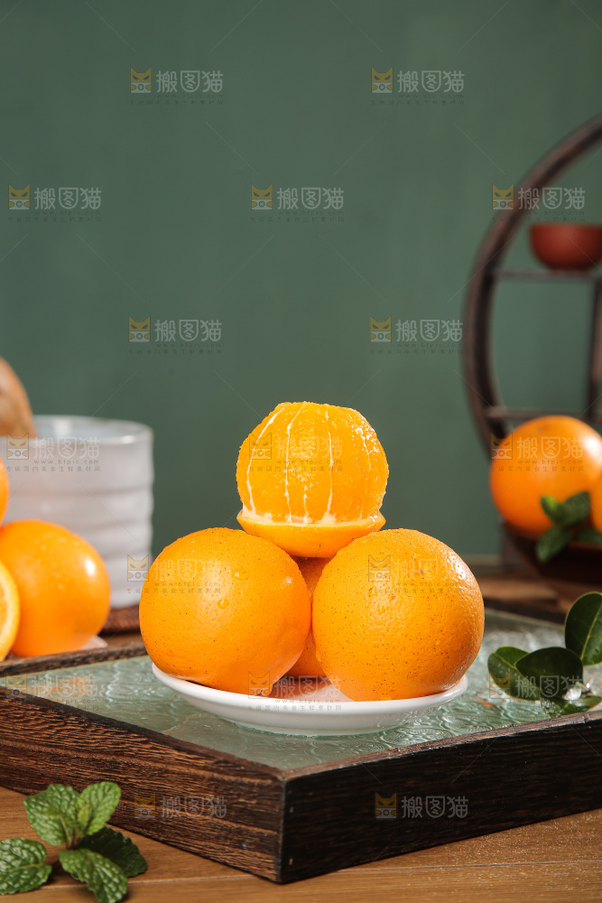 深底上的冰糖橙