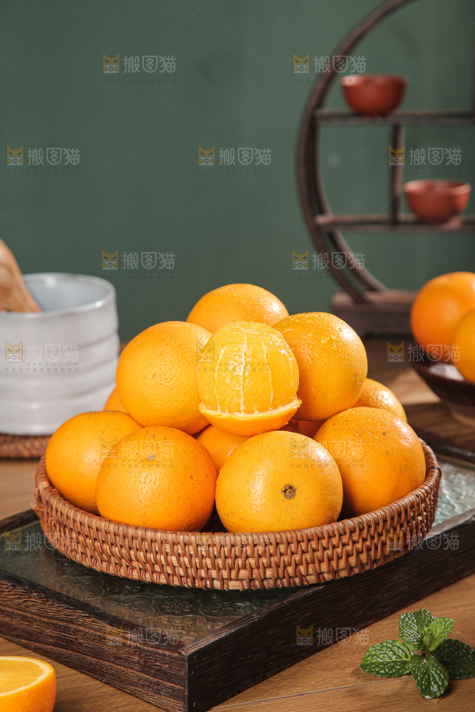 深底上的冰糖橙