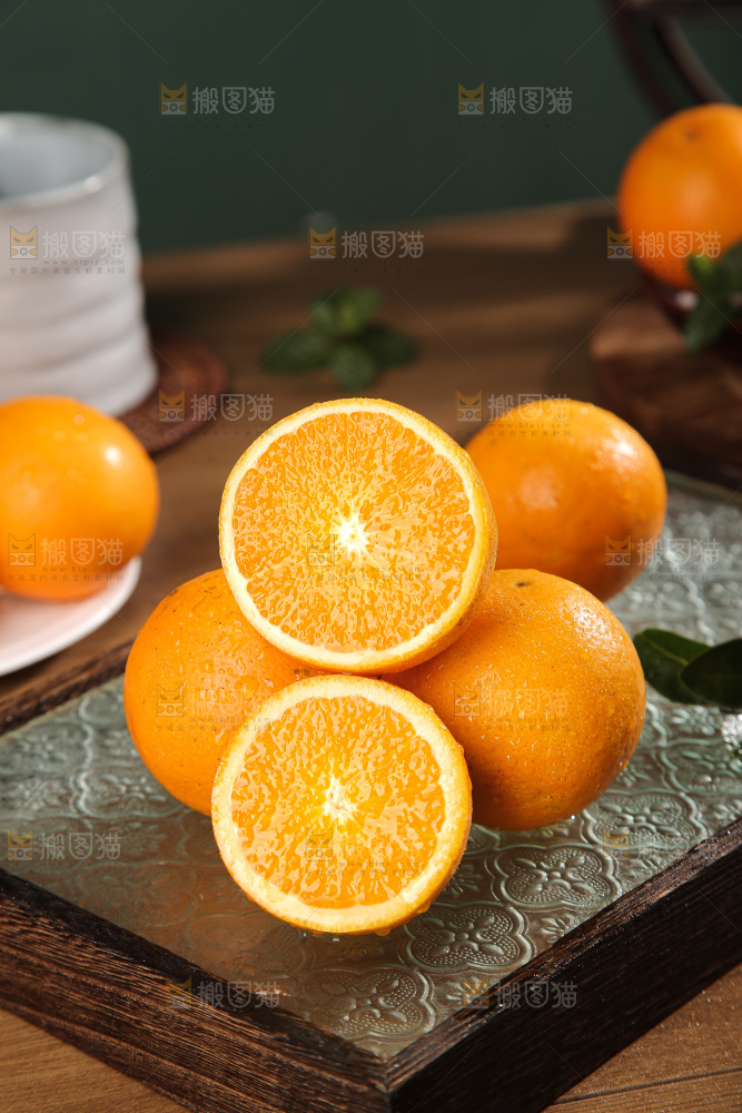 深底上的冰糖橙