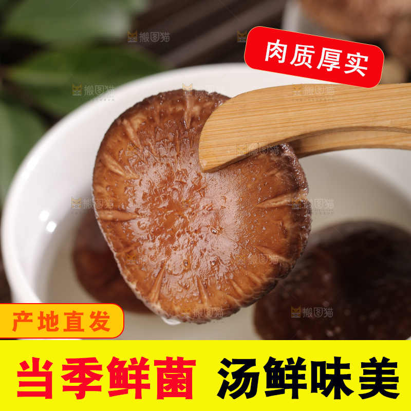 深底上的香菇