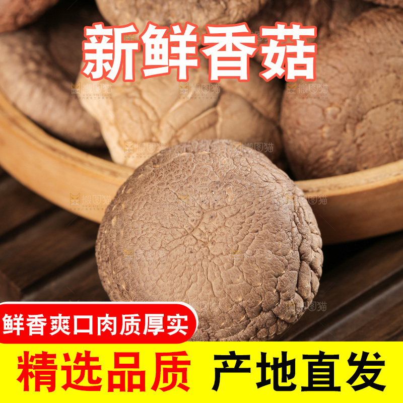 深底上的香菇