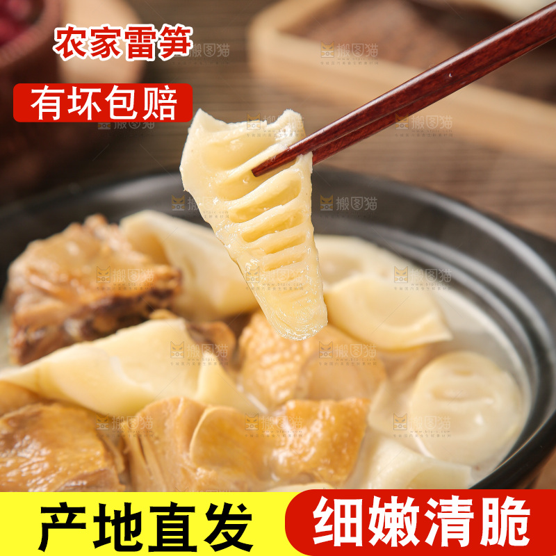 深底的雷竹笋