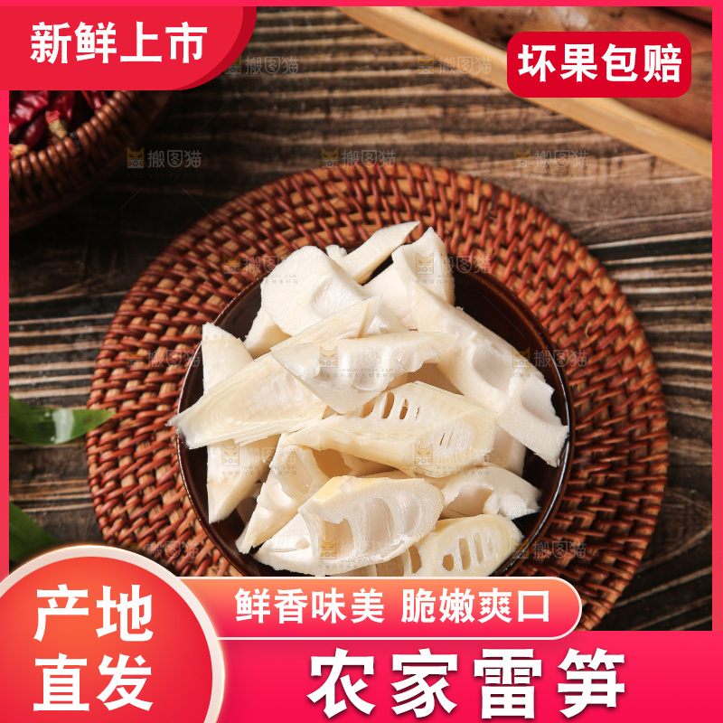 深底的雷竹笋