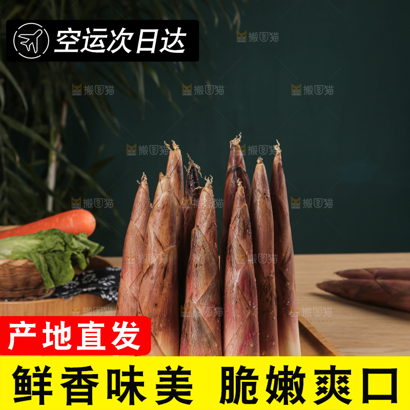 深底的雷竹笋