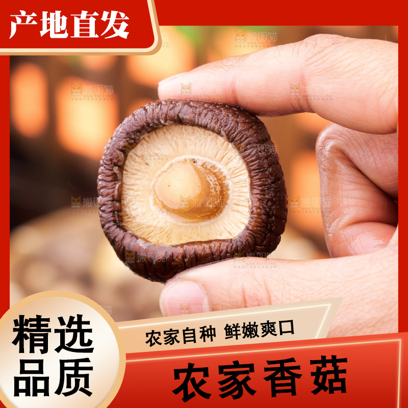深底上的香菇