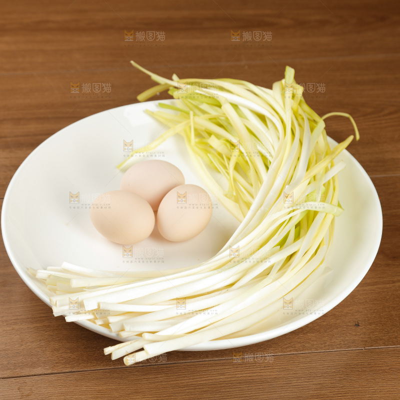 深底上的韭黄