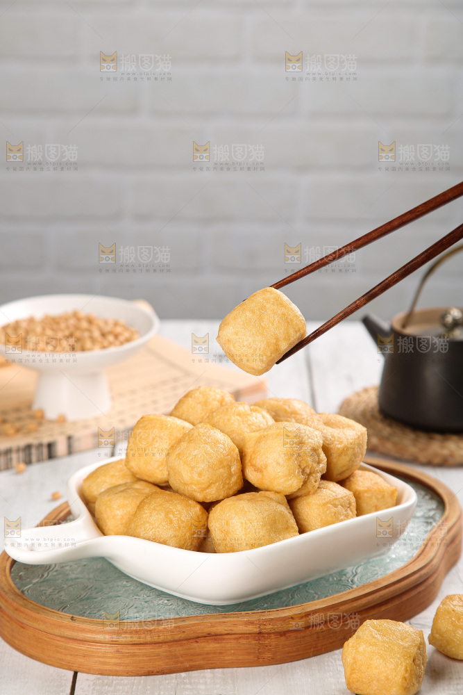 浅底上的油豆泡