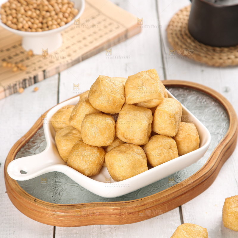 浅底上的油豆泡