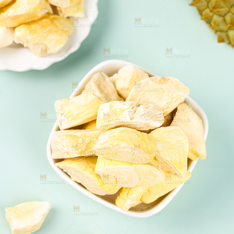 浅底上的冻干榴莲