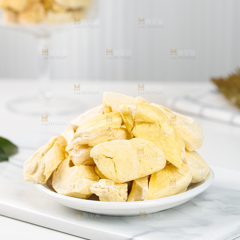 浅底上的冻干榴莲