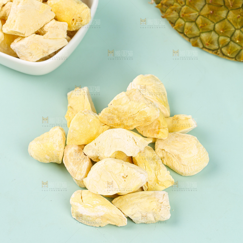 浅底上的冻干榴莲