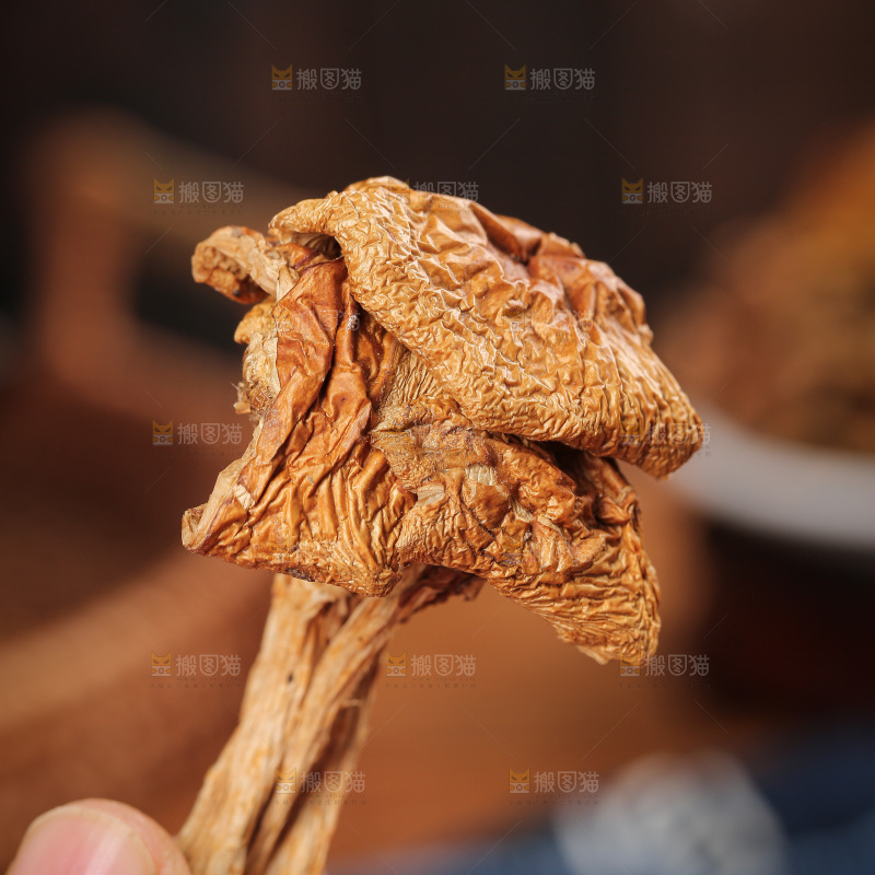 深底上的滑子菇