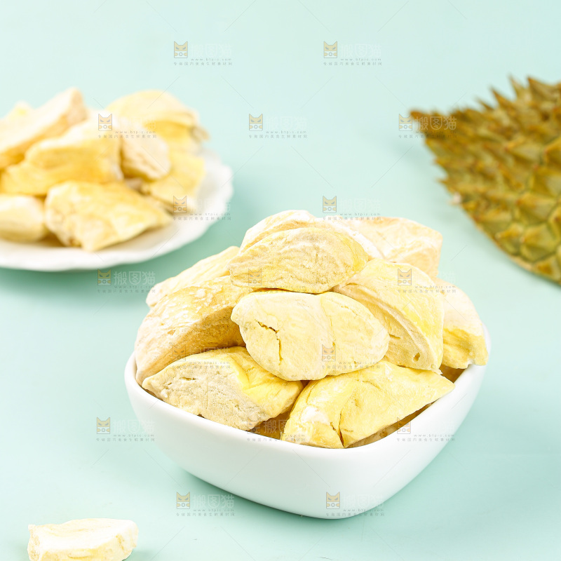 浅底上的冻干榴莲