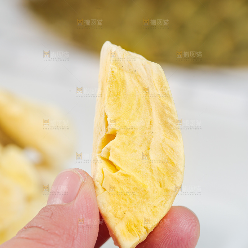 浅底上的冻干榴莲