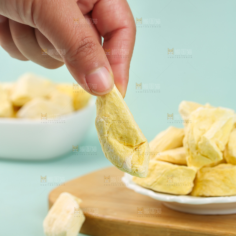 浅底上的冻干榴莲