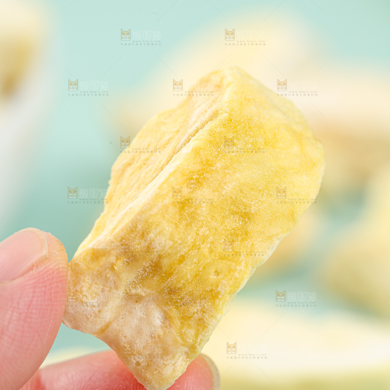 浅底上的冻干榴莲
