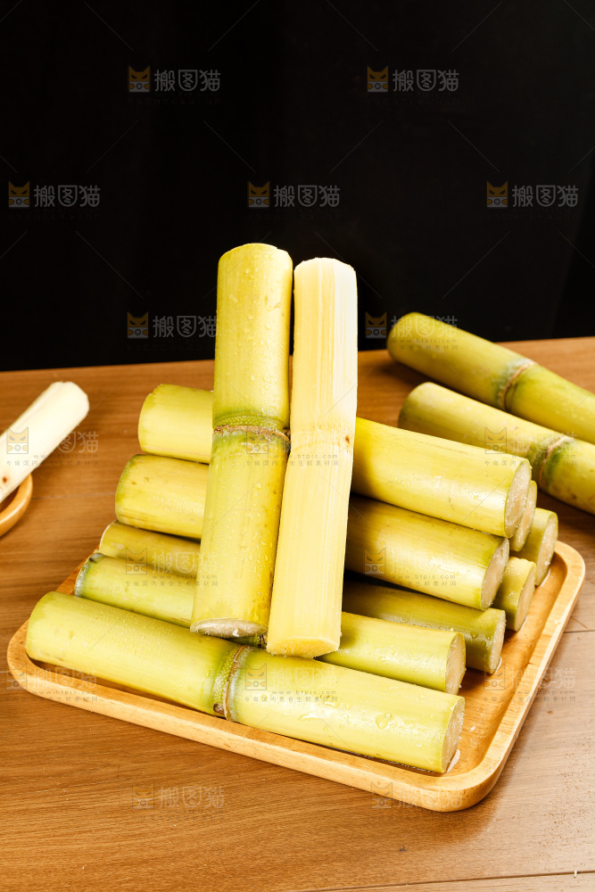 深底上的黄皮甘蔗