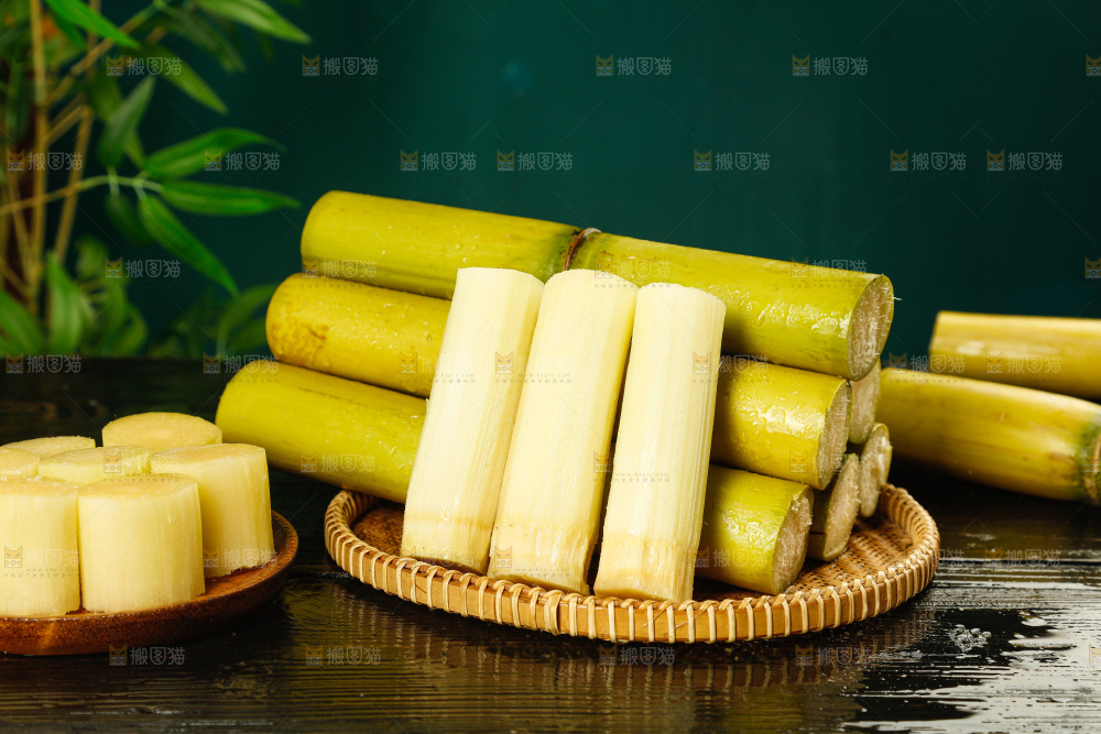 深底上的黄皮甘蔗