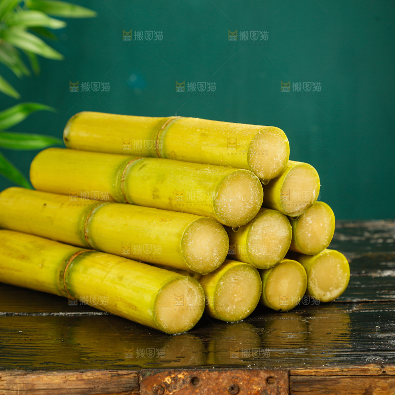 深底上的黄皮甘蔗