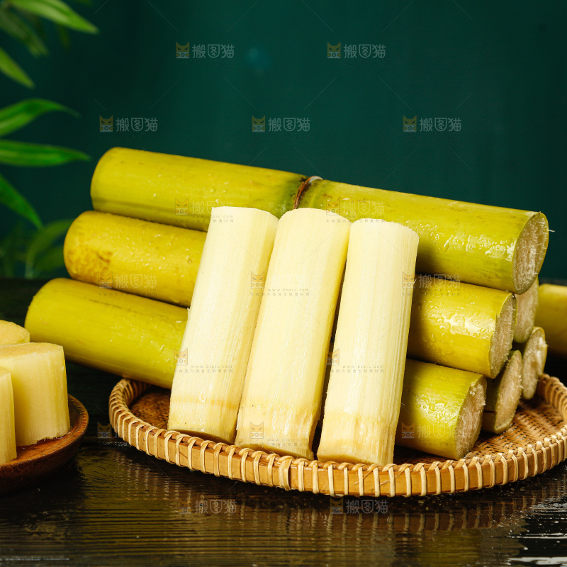 深底上的黄皮甘蔗
