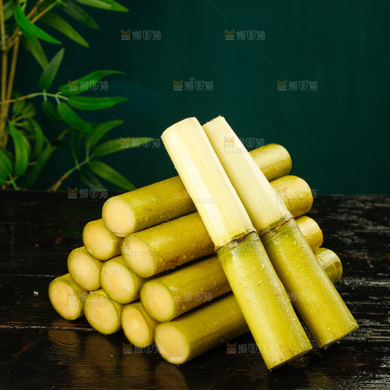 深底上的黄皮甘蔗