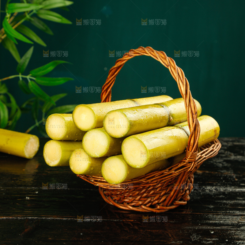 深底上的黄皮甘蔗