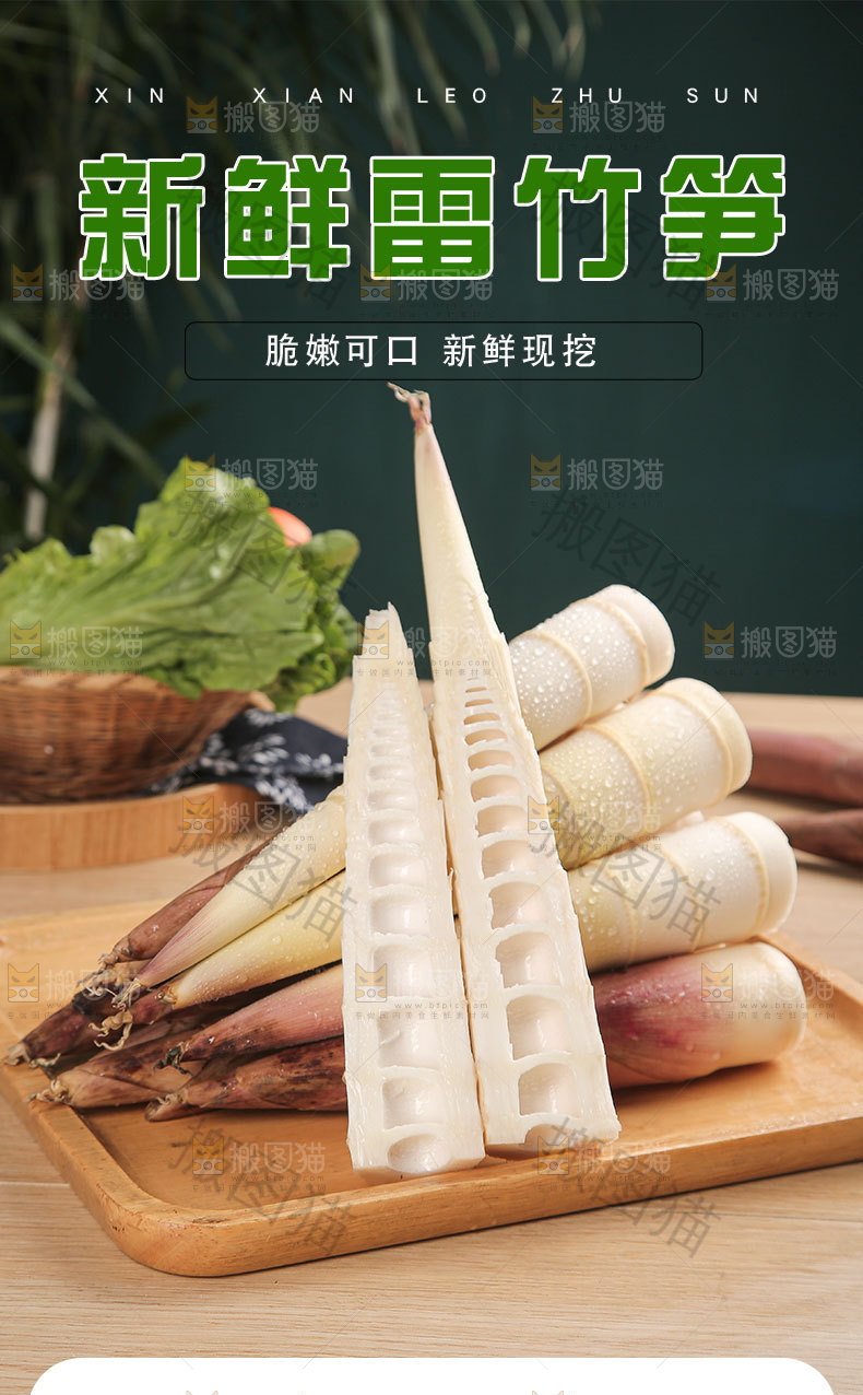 新鲜雷竹笋详情页