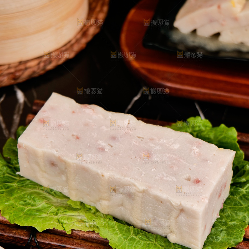深底上的白果肉糕