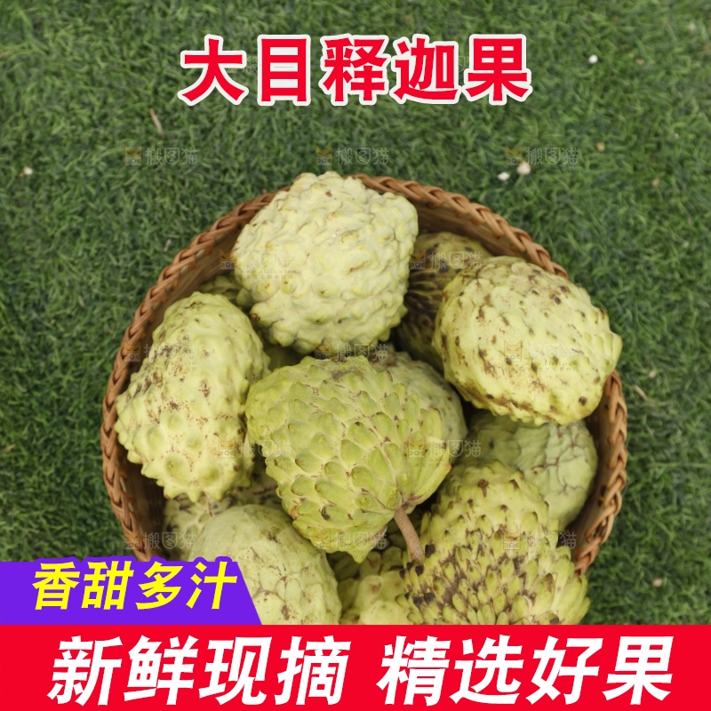 筐子里装的释迦果