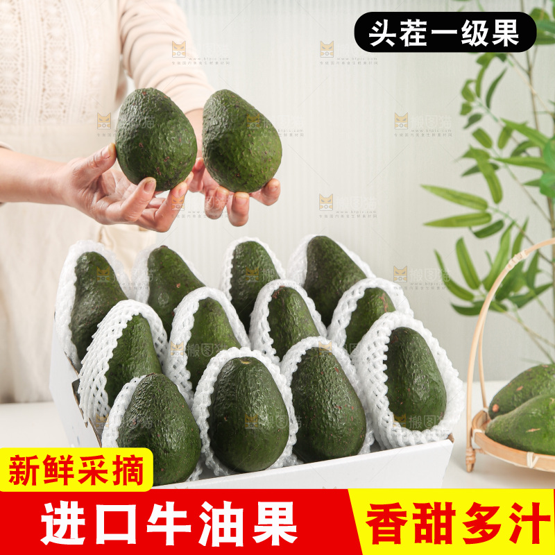 浅底上的牛油果