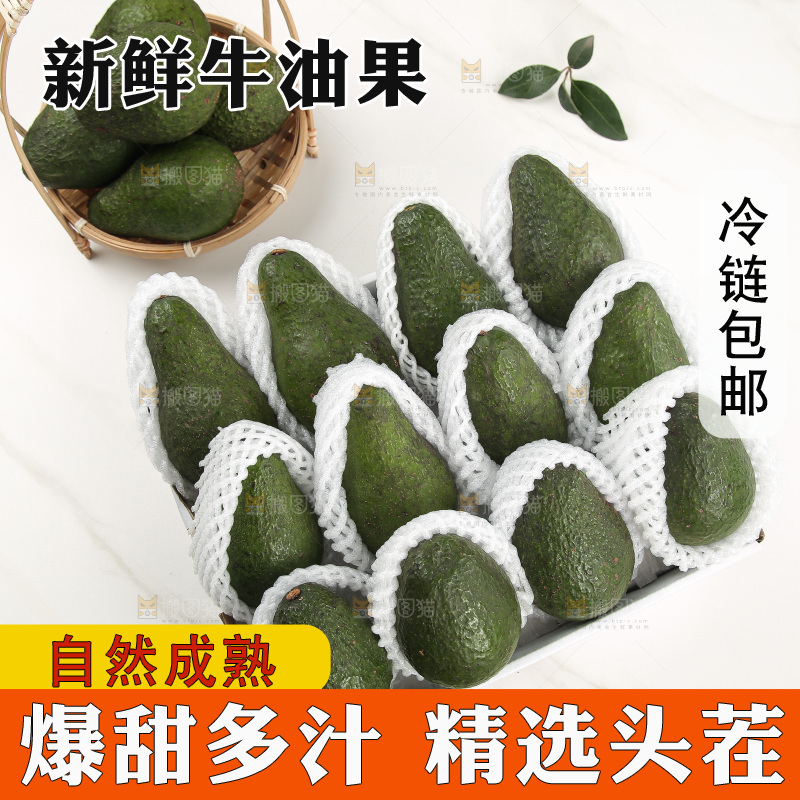 浅底上的牛油果