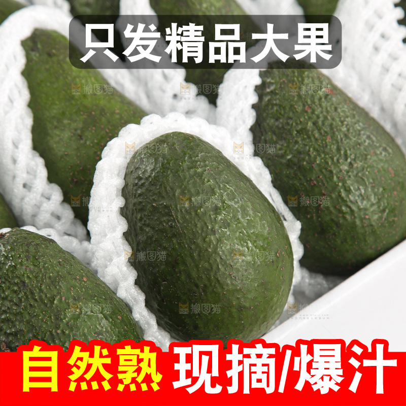 浅底上的牛油果