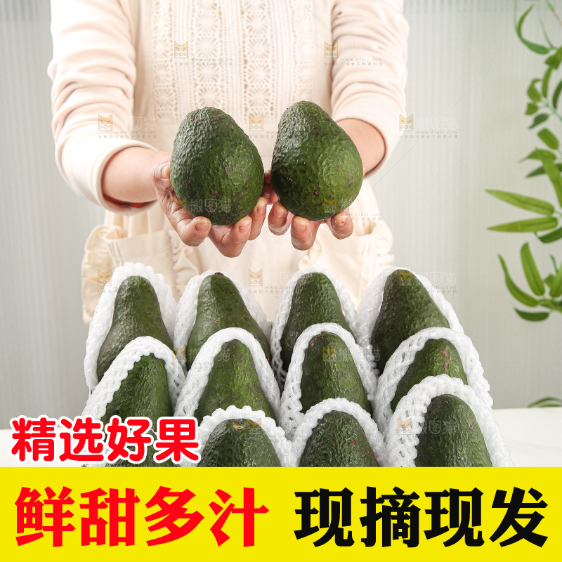 浅底上的牛油果