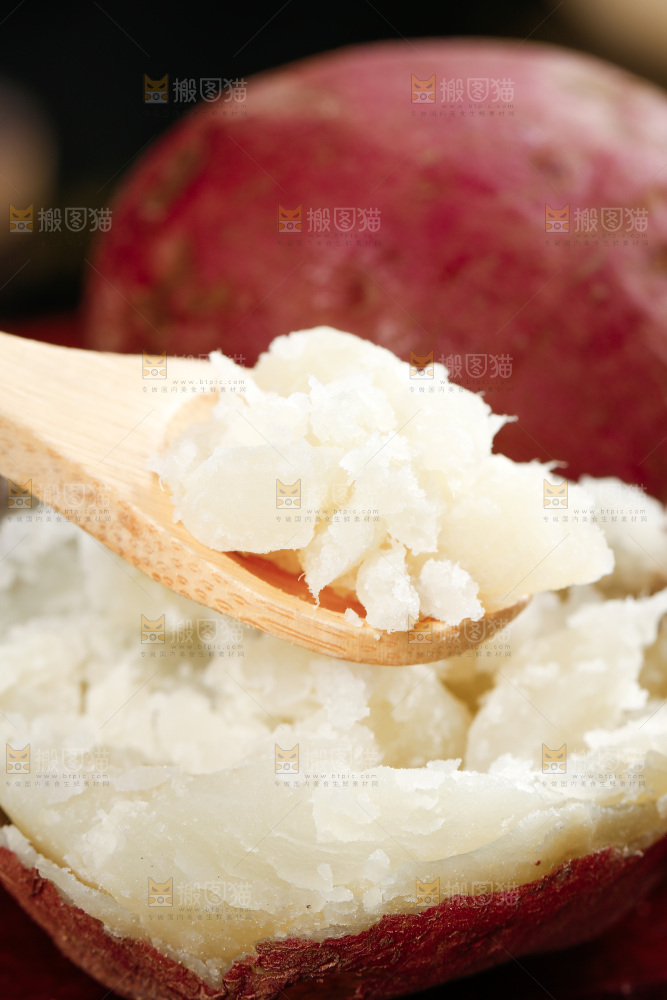 深底上的白心红薯